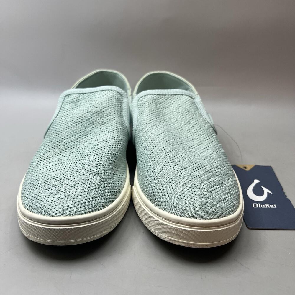 OluKai Pehuea Slip On Shoes Women Size 7 Green Blue Casual Comfort Sneakers NEW - Picture 2 of 8